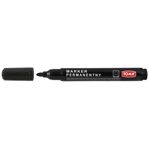 TOMA Marker permanentny czarny TO-202