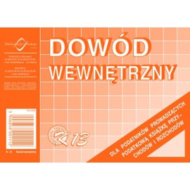 DOWÓD WEWNĘTRZNY K13 A6