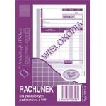 druk Rachunek dla zwolnionych podmiotowo z VAT wielokopia