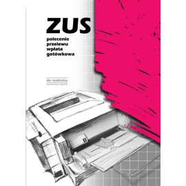druk F-101-3 ZUS POLECENIE PRZELEWU - WPŁATA GOTÓWKOWA