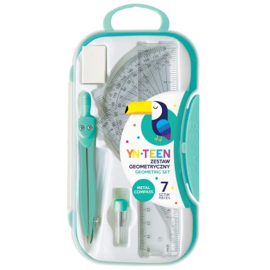 Interdruk Zestaw geometryczny pastelowy 7 el.