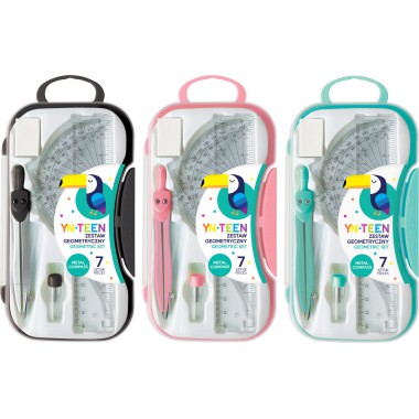 Interdruk Zestaw geometryczny pastelowy 7 el.