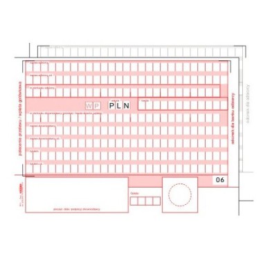 STOLGRAF Druk Polecenie przelewu/wpłata gotówkowa A6 (1+1) bez OCR