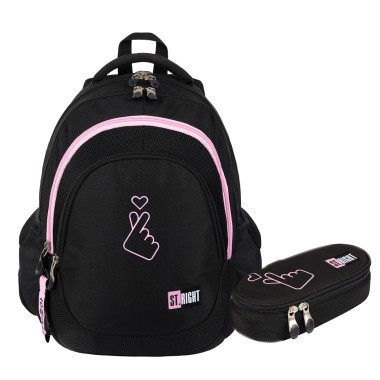 St.Right Plecak szkolny Pop Lover  2w1 zestaw klasa 1-3 g
