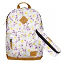Plecak młodzieżowy Fiołki Margaretki 2w1 szkolny wycieczkowy