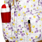 Plecak młodzieżowy Fiołki Margaretki 2w1 szkolny wycieczkowy