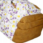 Plecak młodzieżowy Fiołki Margaretki 2w1 szkolny wycieczkowy