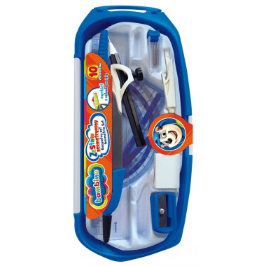 BAMBINO Zestaw Geometryczny 10el. + Cyrkiel 90