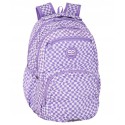 Coolpack Plecak szkolny Yoghurt 2w1 zestaw kratka fiolet