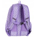 Coolpack Plecak szkolny Yoghurt 2w1 zestaw kratka fiolet