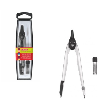 Herlitz Cyrkiel srebrny +rysiki