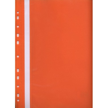 SKOROSZYT SZTYWNY WPINANY Z EUROPERFORACJĄ A4 PCV POMARAŃCZOWY
