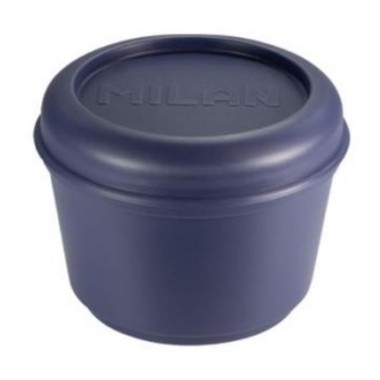 MILAN Hermetyczny okrągły pojemnik na lunch 0.25L granatowy
