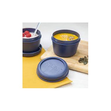 MILAN Hermetyczny okrągły pojemnik na lunch 0.25L granatowy
