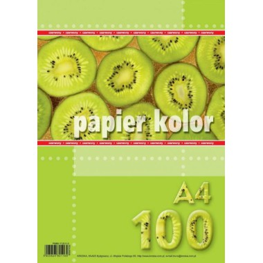 PAPIER KSERO KOLOR CZERWONY A4 80g 100 arkuszy