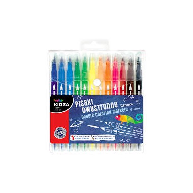 KIDEA PISAKI DWUSTRONNE 12 KOLRÓW