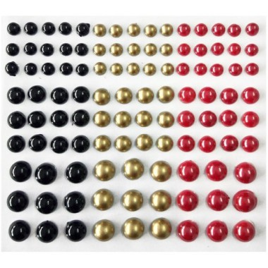 PERŁY SAMOPRZYLEPNE 108 szt. DO SCRAPBOOKINGU DECOUPAGE