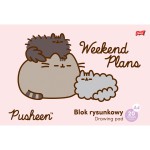 Plecak szkolny Pusheen Fiolet 17w1 klasa 1-3 mega zestaw