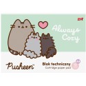 Plecak szkolny Pusheen Fiolet 17w1 klasa 1-3 mega zestaw