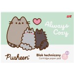 Plecak szkolny Pusheen Fiolet 17w1 klasa 1-3 mega zestaw