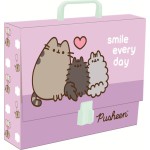 Plecak szkolny Pusheen Fiolet 17w1 klasa 1-3 mega zestaw