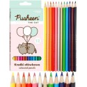 Plecak szkolny Pusheen Fiolet 17w1 klasa 1-3 mega zestaw