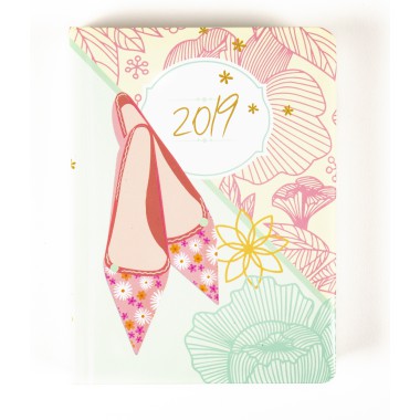 ALBI KALENDARZ TYGODNIOWY B6 NA ROK 2019 PANTOFELKI 12 M-CY