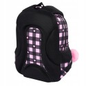 St.Majewski Plecak szkolny 2w1 PINK CHECKERED zestaw klasa 1-3