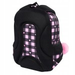 St.Majewski Plecak szkolny 2w1 PINK CHECKERED zestaw klasa 1-3