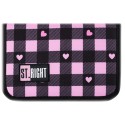 St.Majewski Plecak szkolny 2w1 PINK CHECKERED zestaw klasa 1-3