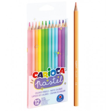 Carioca Kredki ołówkowe pastelowe 12 kolorów